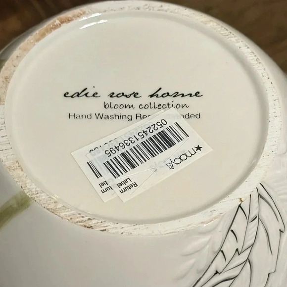 NWT Macy’s EDIE ROSE Home RACHEL BILSON Dinnerware,Set/2 Rose All Purpose Bowls - Picture 10 of 13